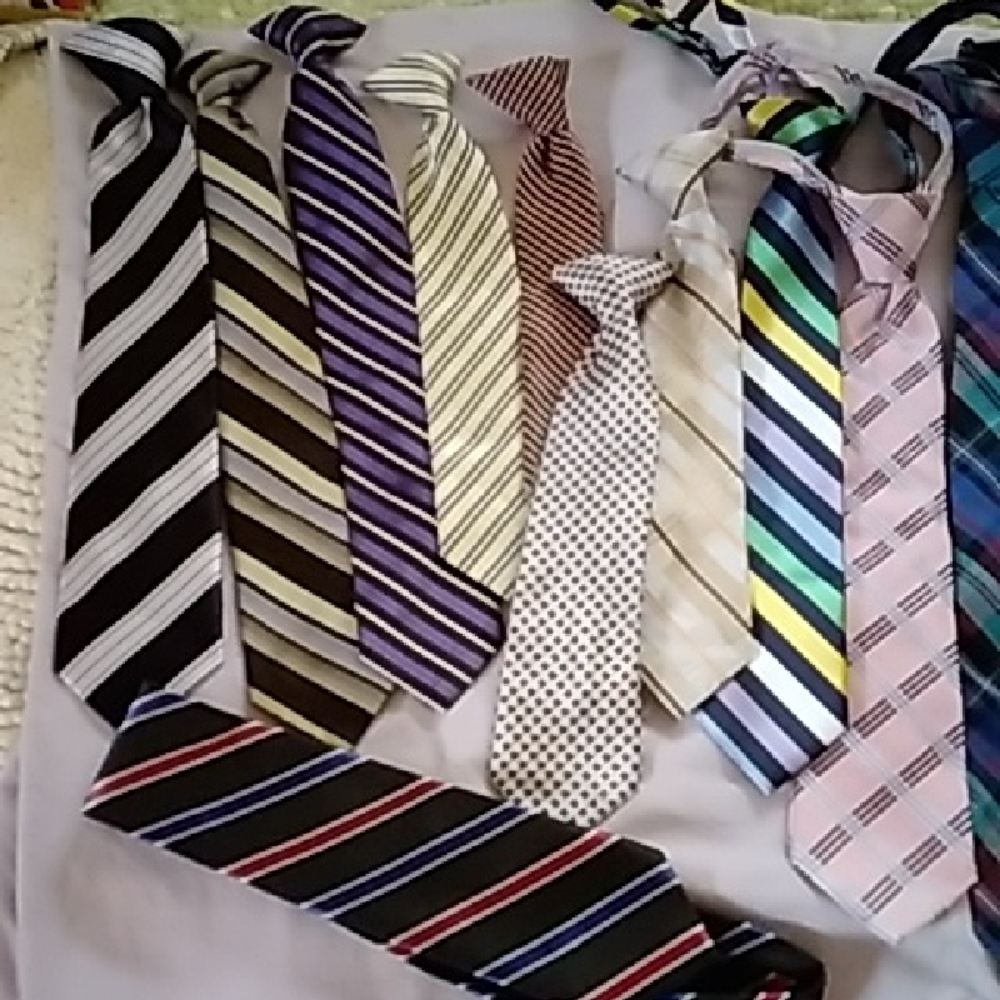 Kids Striped Necktie - Multi Color